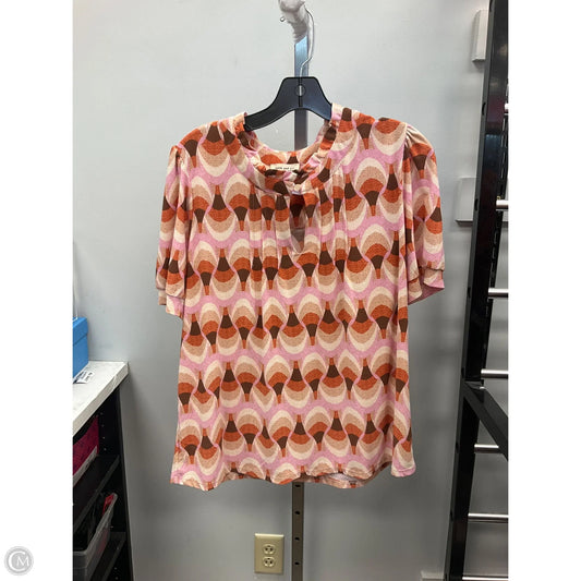 Top Short Sleeve By Faith And Joy In Multi-colored, Size: Xl