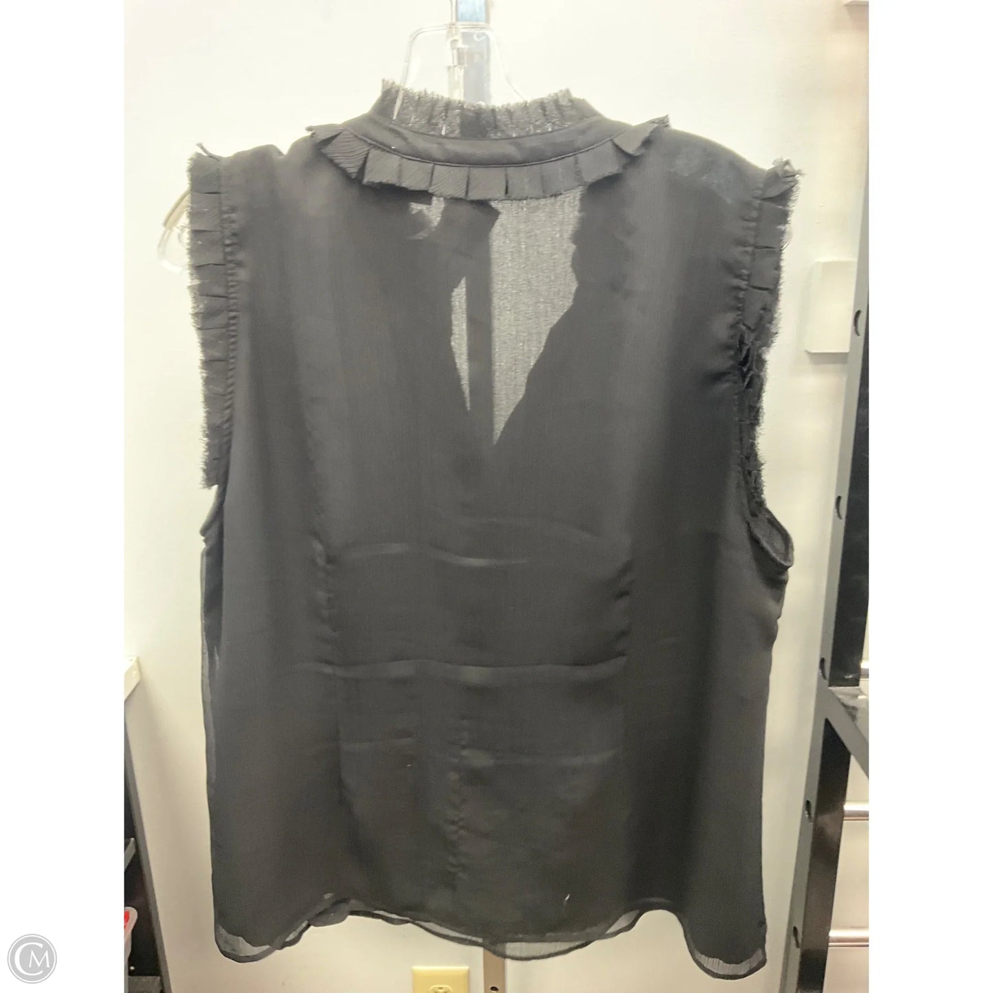 Top Sleeveless By Cookie Johnson In Black, Size: Xl