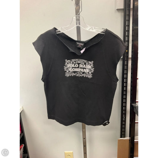 Top Short Sleeve By Polo Ralph Lauren In Black, Size: Xl