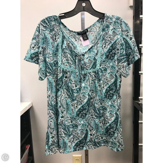 Top Short Sleeve By Cmc In Green, Size: Xl