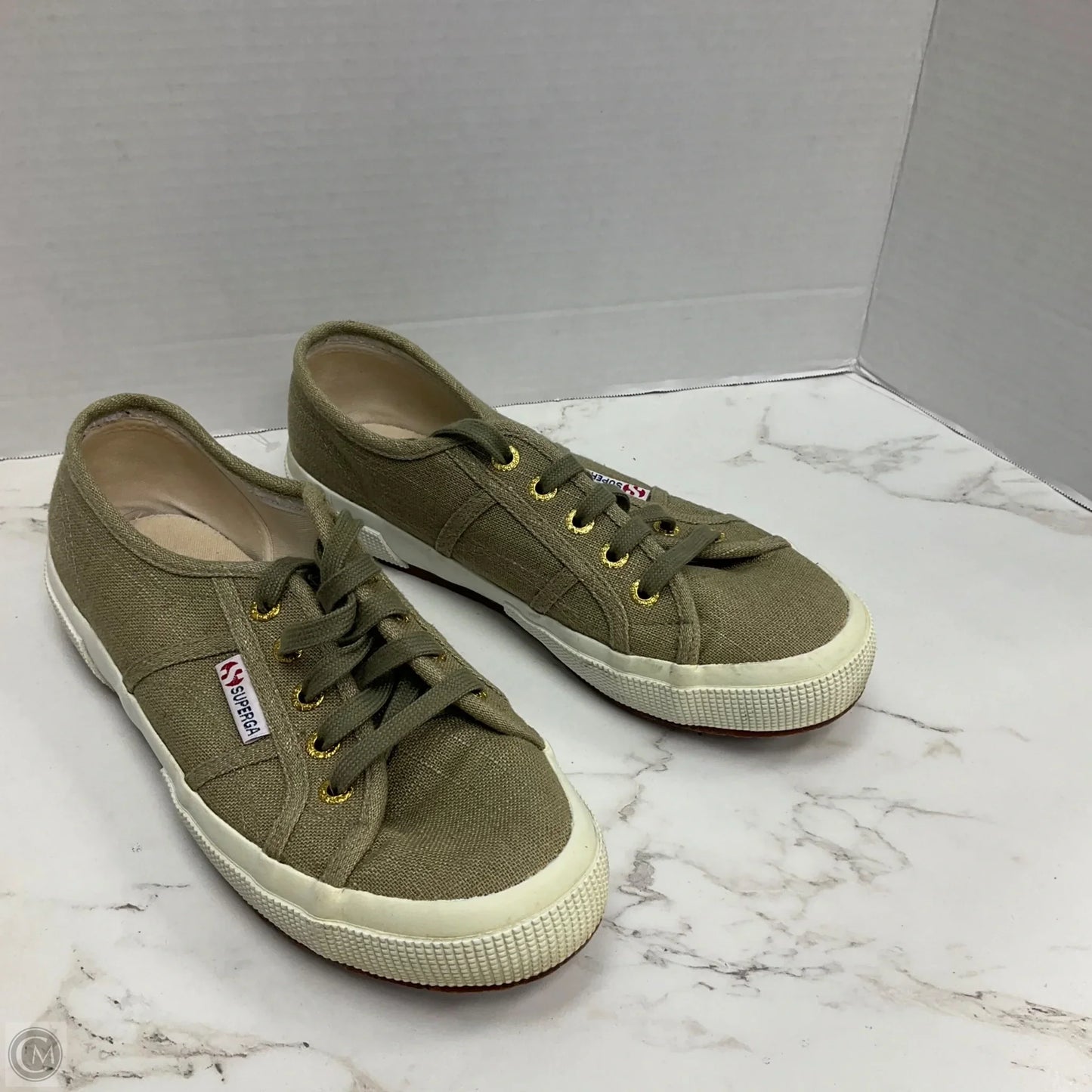Shoes Sneakers By Superga In Green, Size: 7.5