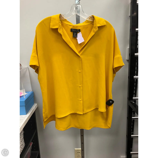 Top Short Sleeve By Rachel Zoe In Yellow, Size: M
