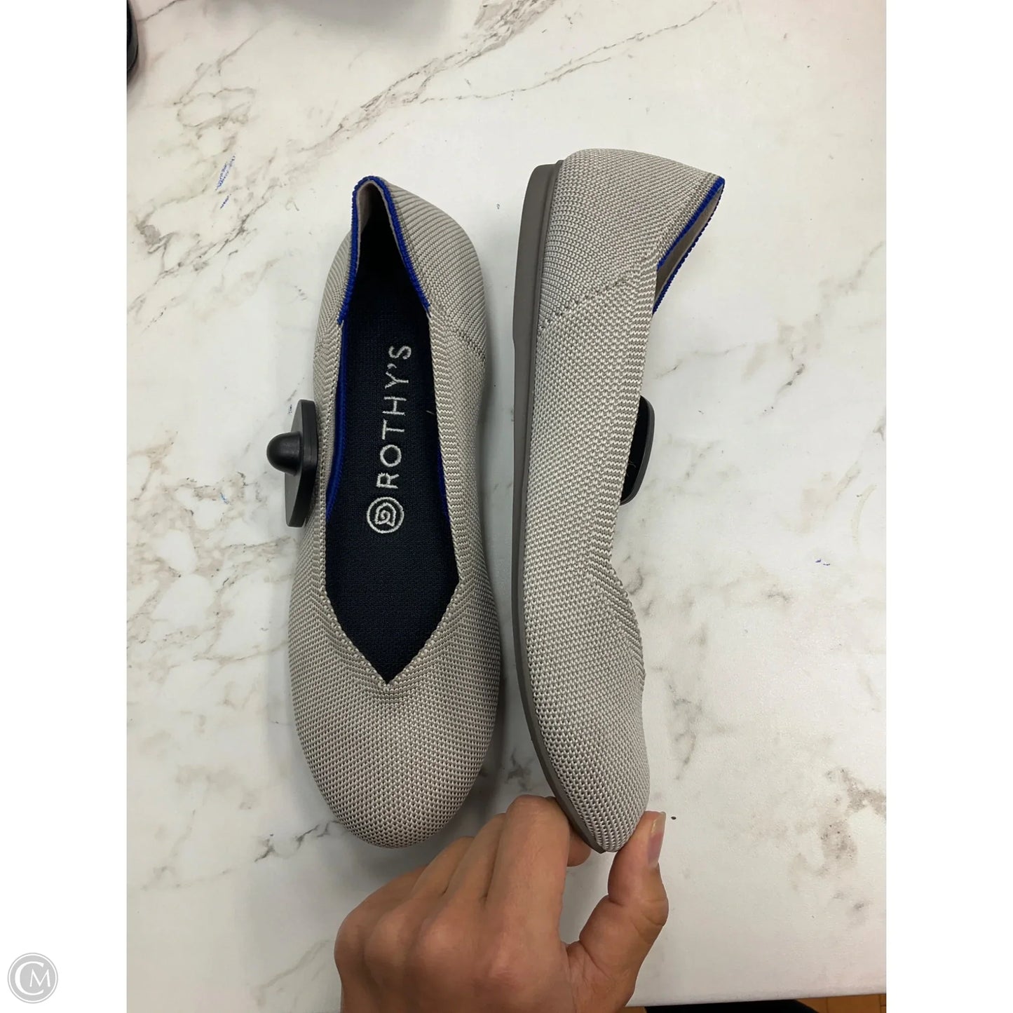 Shoes Flats By Rothys In Grey, Size: 8