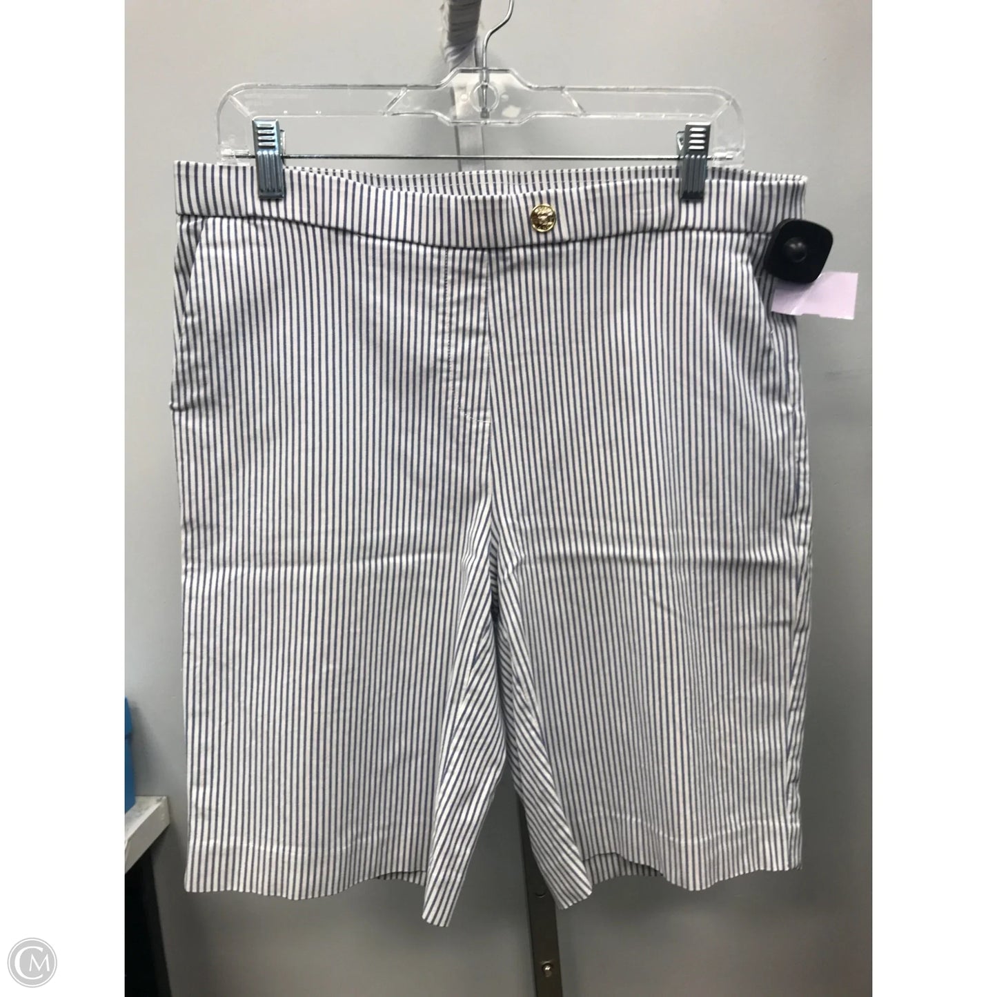 Shorts By Jones New York In Striped Pattern, Size: L