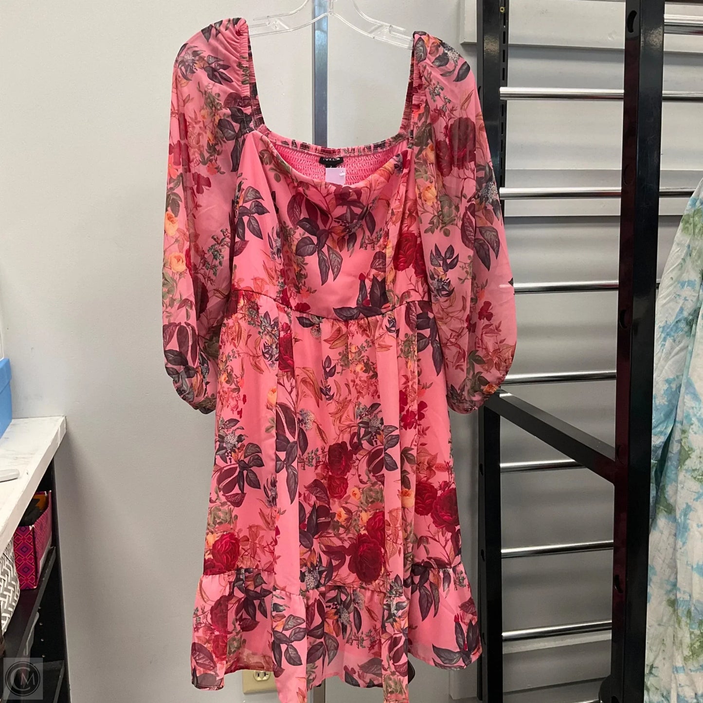 Dress Casual Short By Torrid In Floral Print, Size: 2x Dress Casual Short By Torrid In Floral Print, Size: 2x