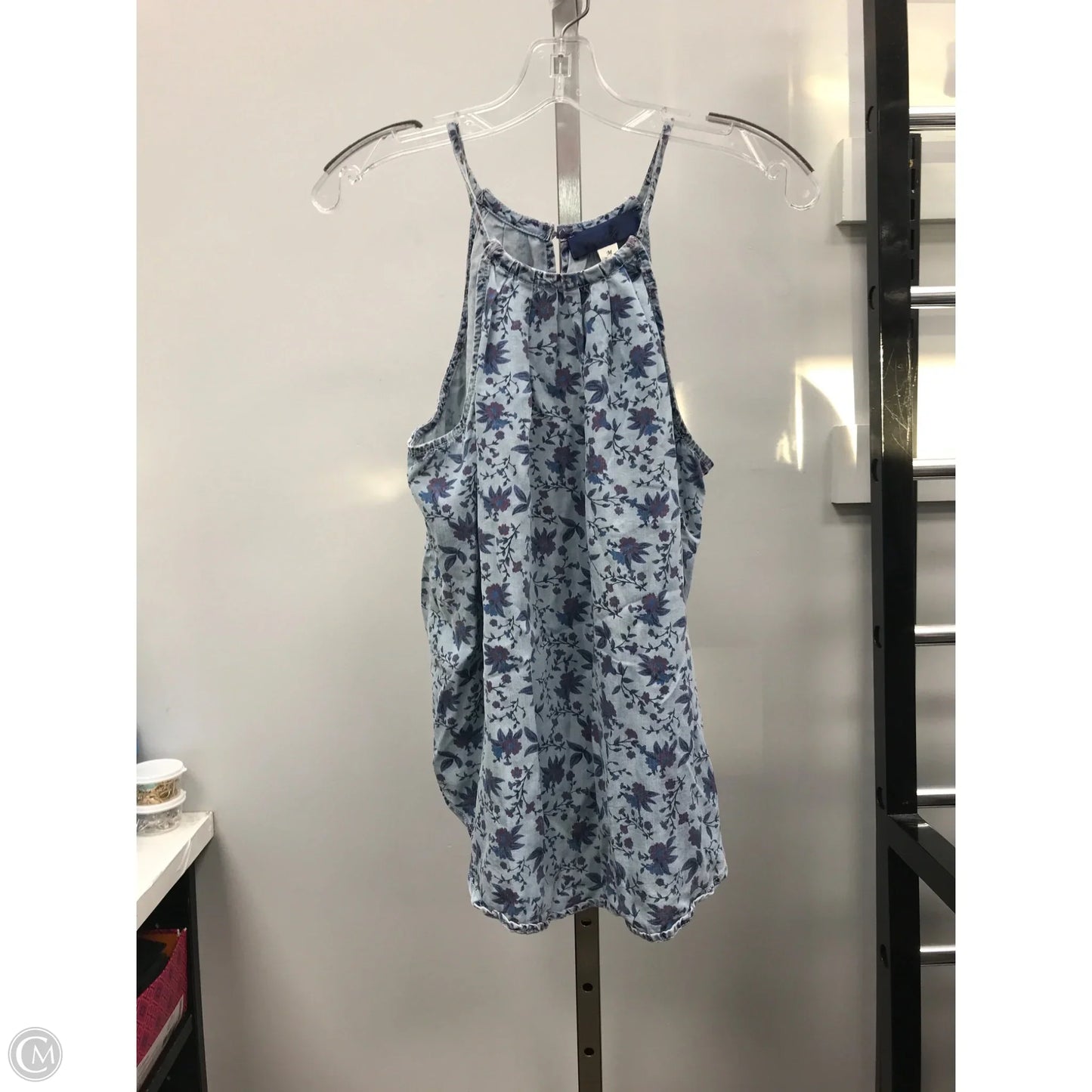 Top Sleeveless By Blue Rain In Floral Print, Size: M