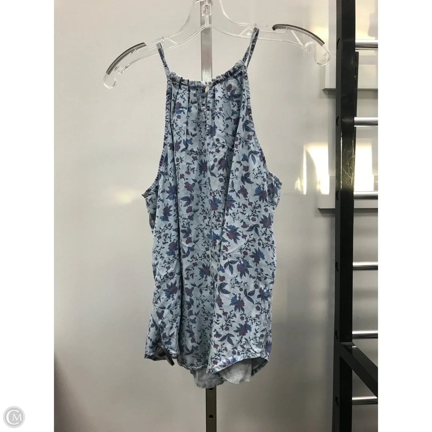 Top Sleeveless By Blue Rain In Floral Print, Size: M