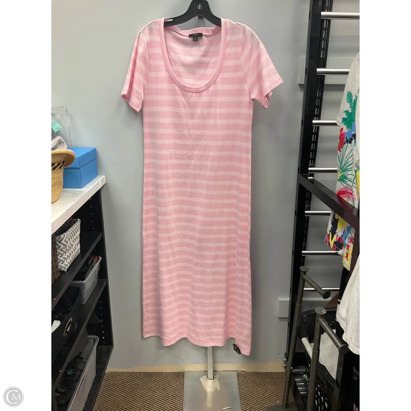 Dress Casual Midi By J. Crew In Pink, Size: M