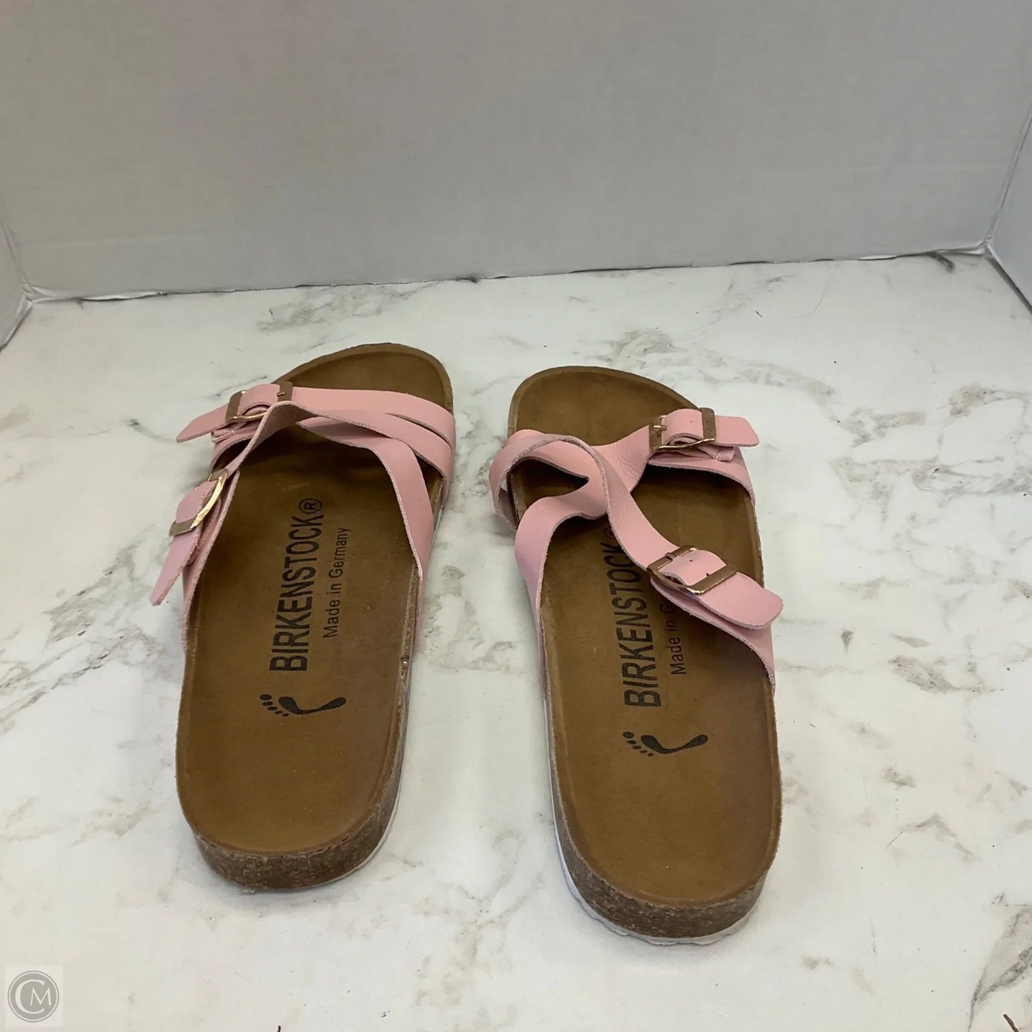 Sandals Flats By Birkenstock In Pink, Size: 7.5