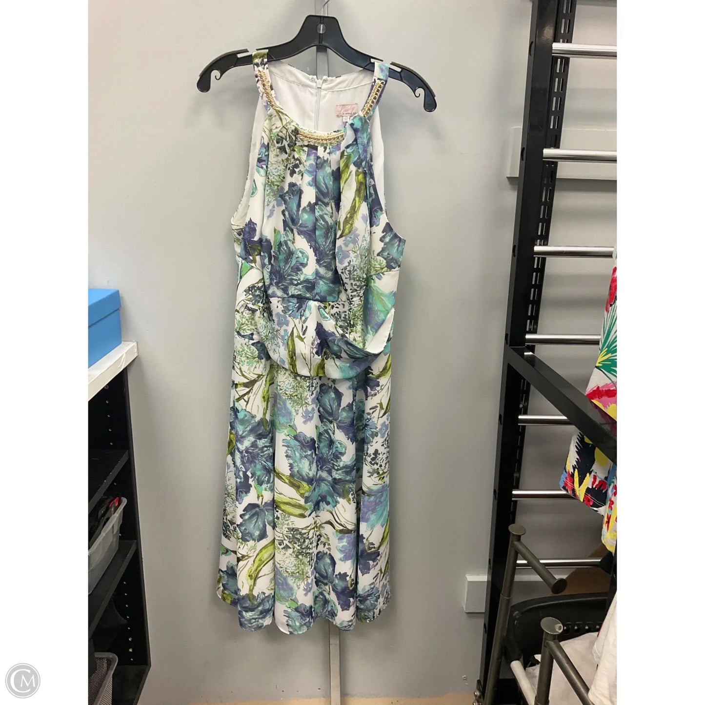 Dress Casual Short By Adrianna Papell In Floral Print, Size: 14