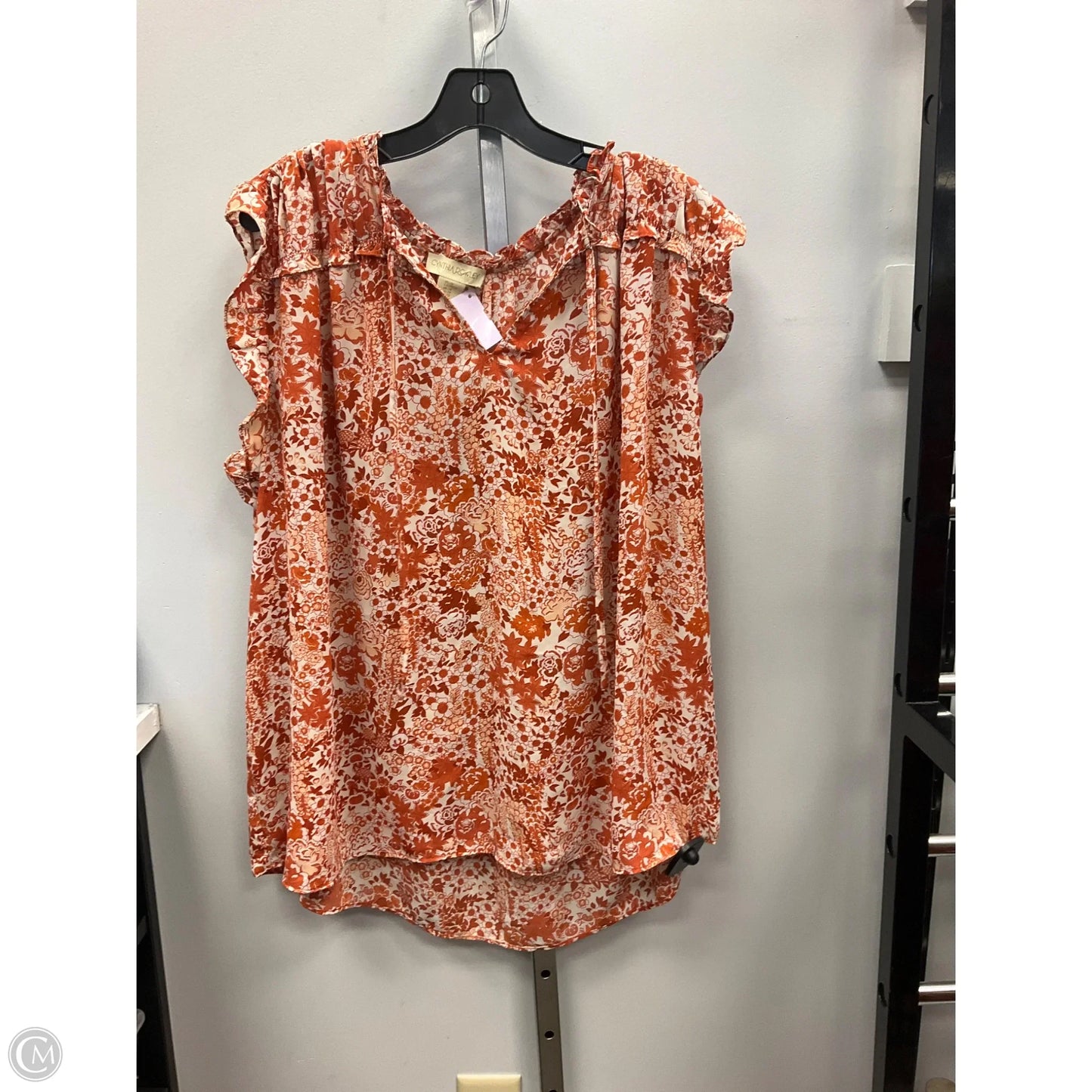 Top Sleeveless By Cynthia Rowley In Floral Print, Size: 2x