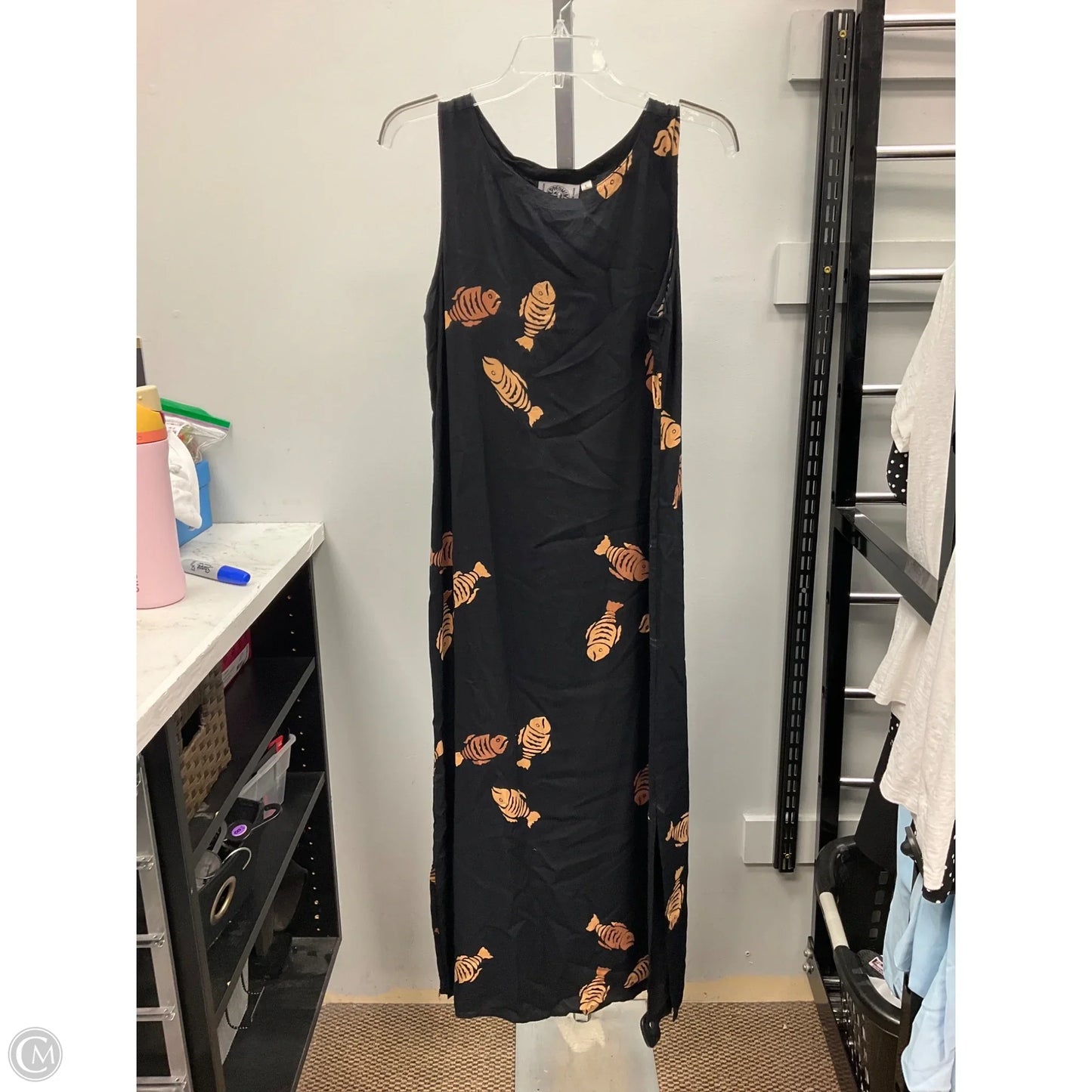 Dress Casual Maxi By Cmc In Black, Size: L