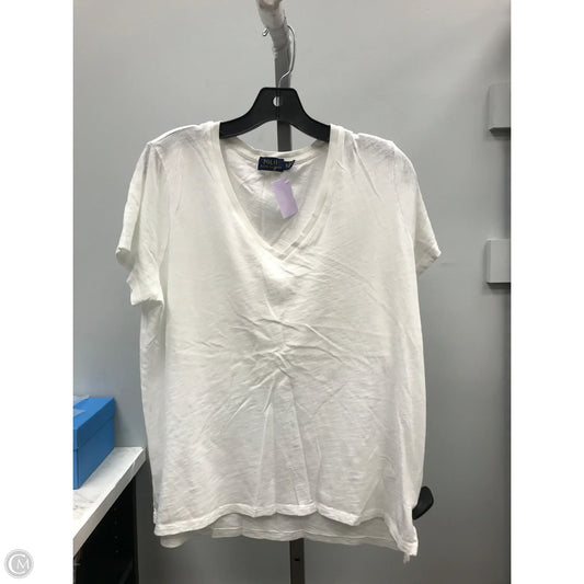 Top Short Sleeve Basic By Polo Ralph Lauren In White, Size: Xl