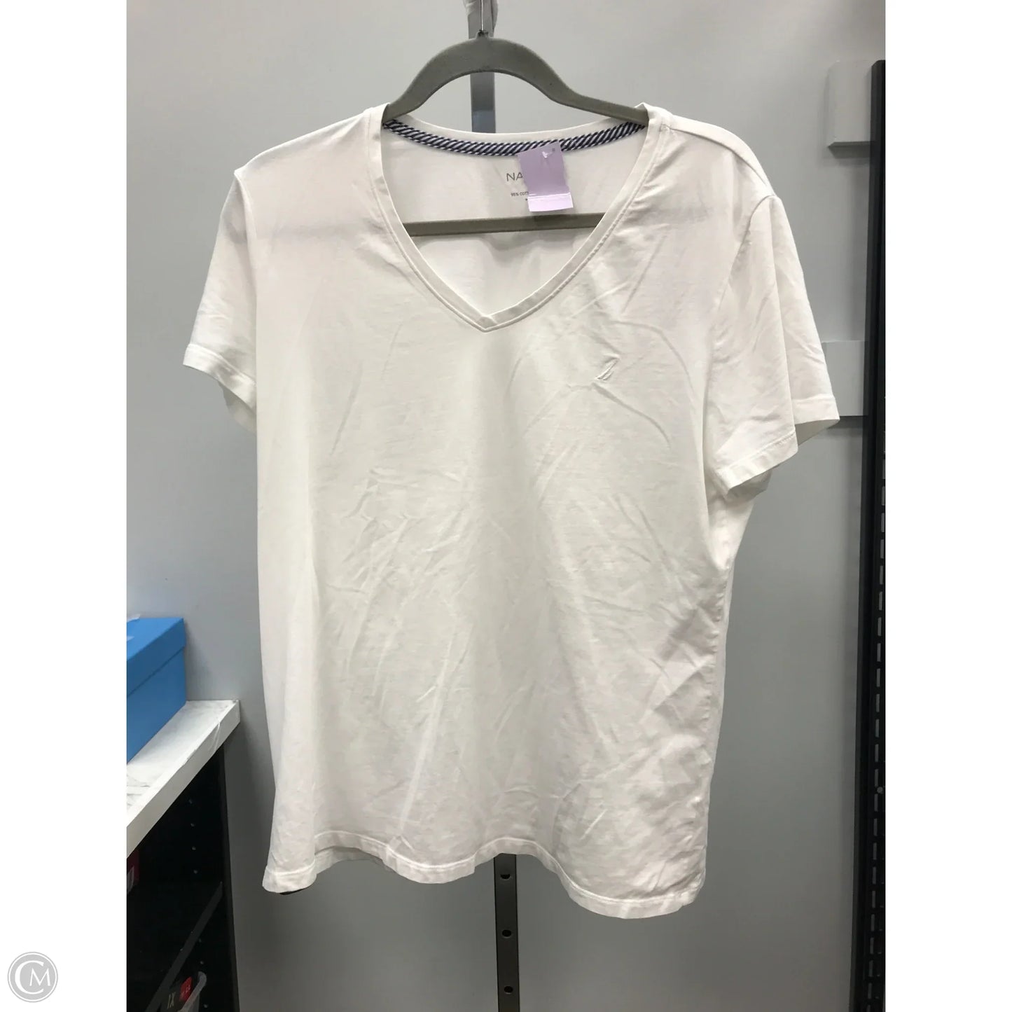 Top Short Sleeve Basic By Nautica In White, Size: Xl
