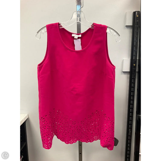 Top Sleeveless By Katherine Barclay In Pink, Size: S
