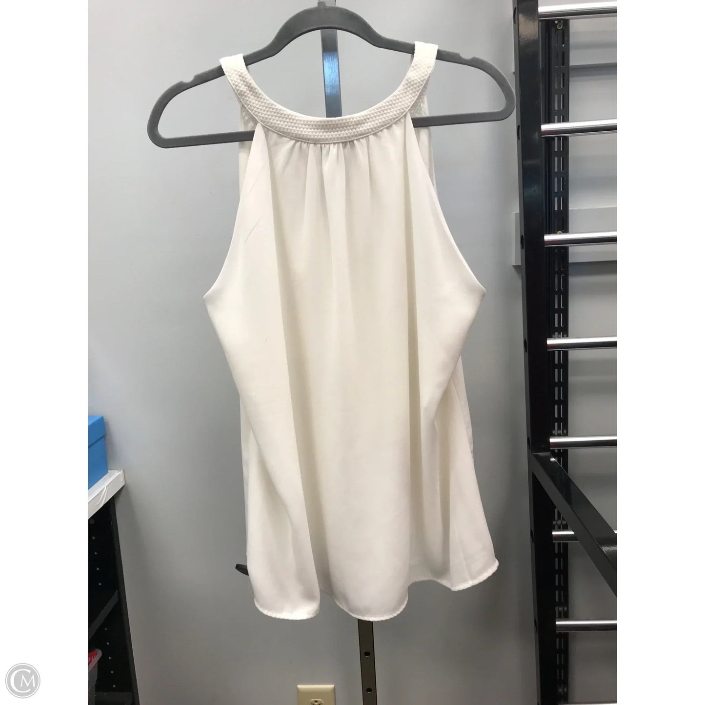 Top Sleeveless By Skies Are Blue In White, Size: Xxl