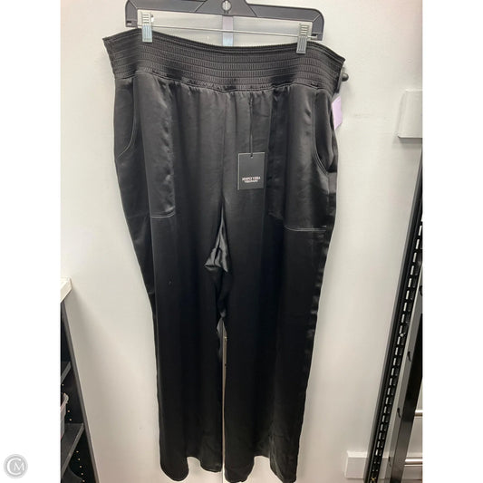 Pants Wide Leg By Simply Vera In Black, Size: Xxl