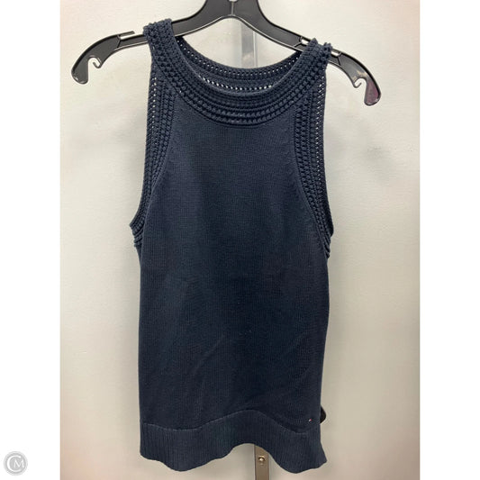 Top Sleeveless By Tommy Hilfiger In Navy, Size: M
