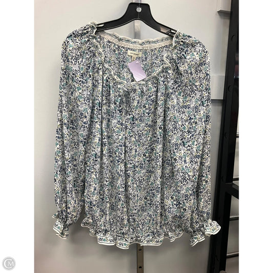 Top Long Sleeve By Max Studio In Floral Print, Size: M