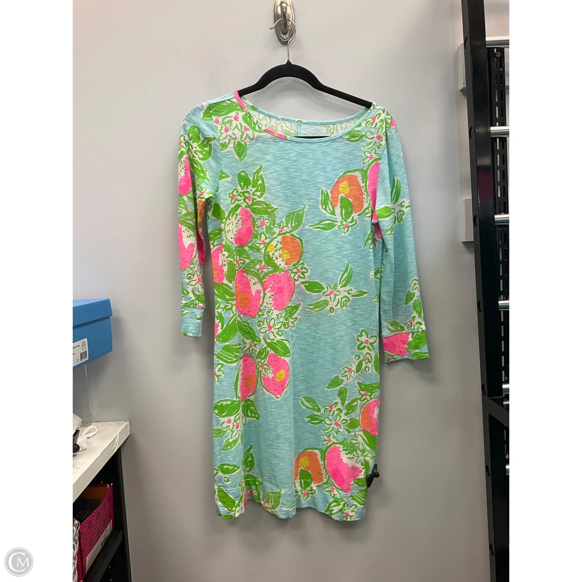 lilly pulitzer dress long sleeve fit silhouette with long sleeves and a relaxed drape Dress Designer By Lilly Pulitzer