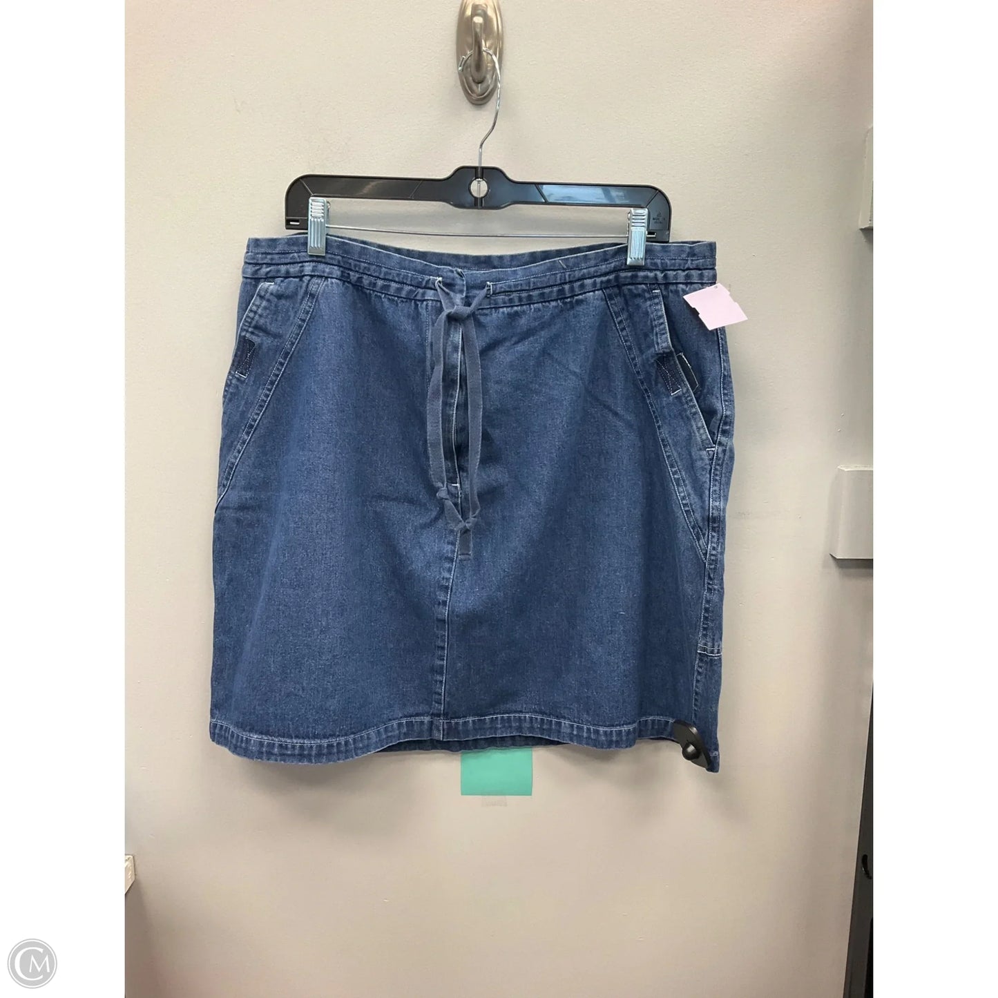 Skirt Mini & Short By Venezia In Blue Denim, Size: 16