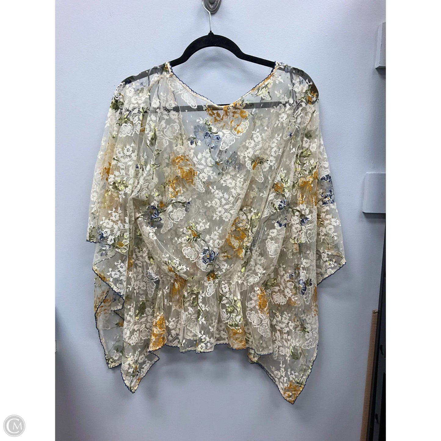 Top Short Sleeve By Free People In Floral Print, Size: M