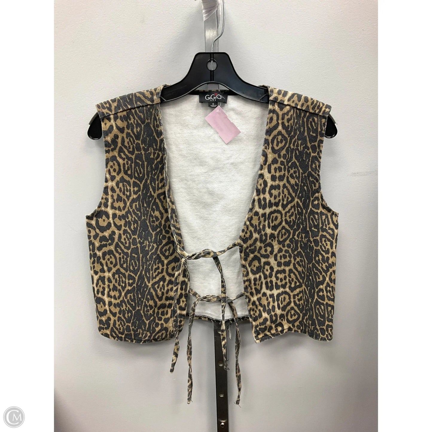 Top Sleeveless By Gigio In Animal Print, Size: S