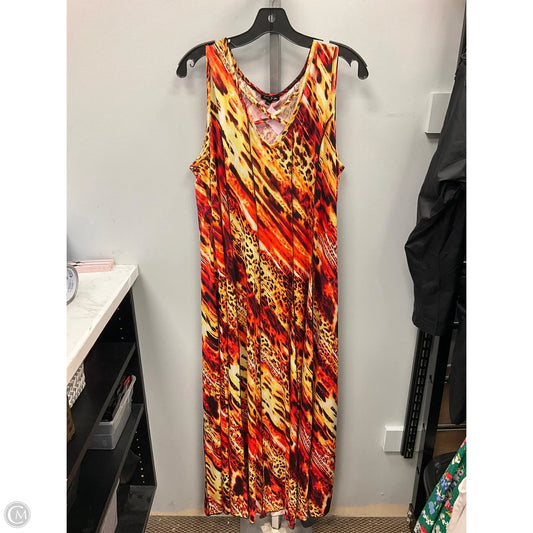 Dress Casual Midi By Sami & Jo In Animal Print, Size: 2x
