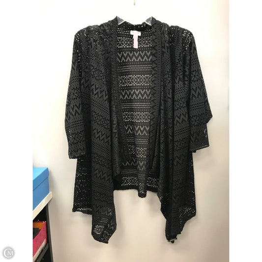 Cardigan By Avenue In Black, Size: 18