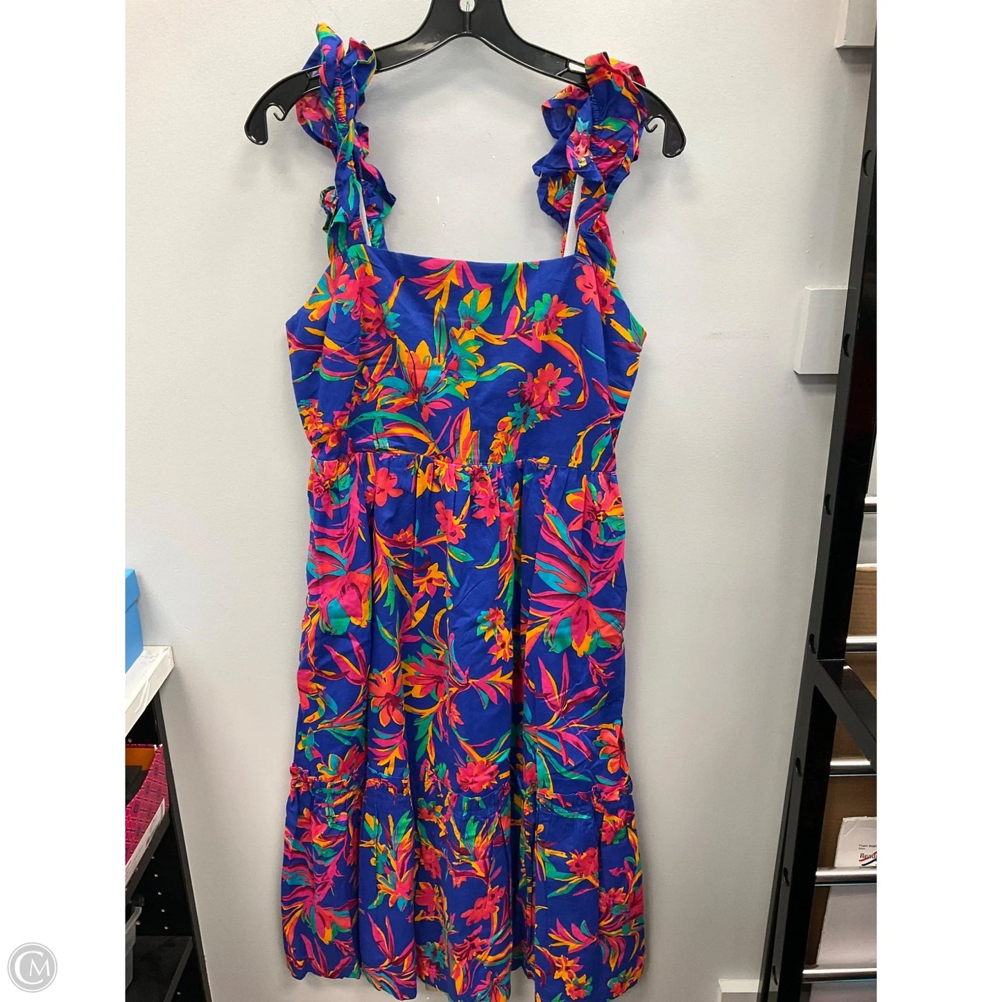 Dress Casual Midi By J. Crew In Floral Print, Size: 8