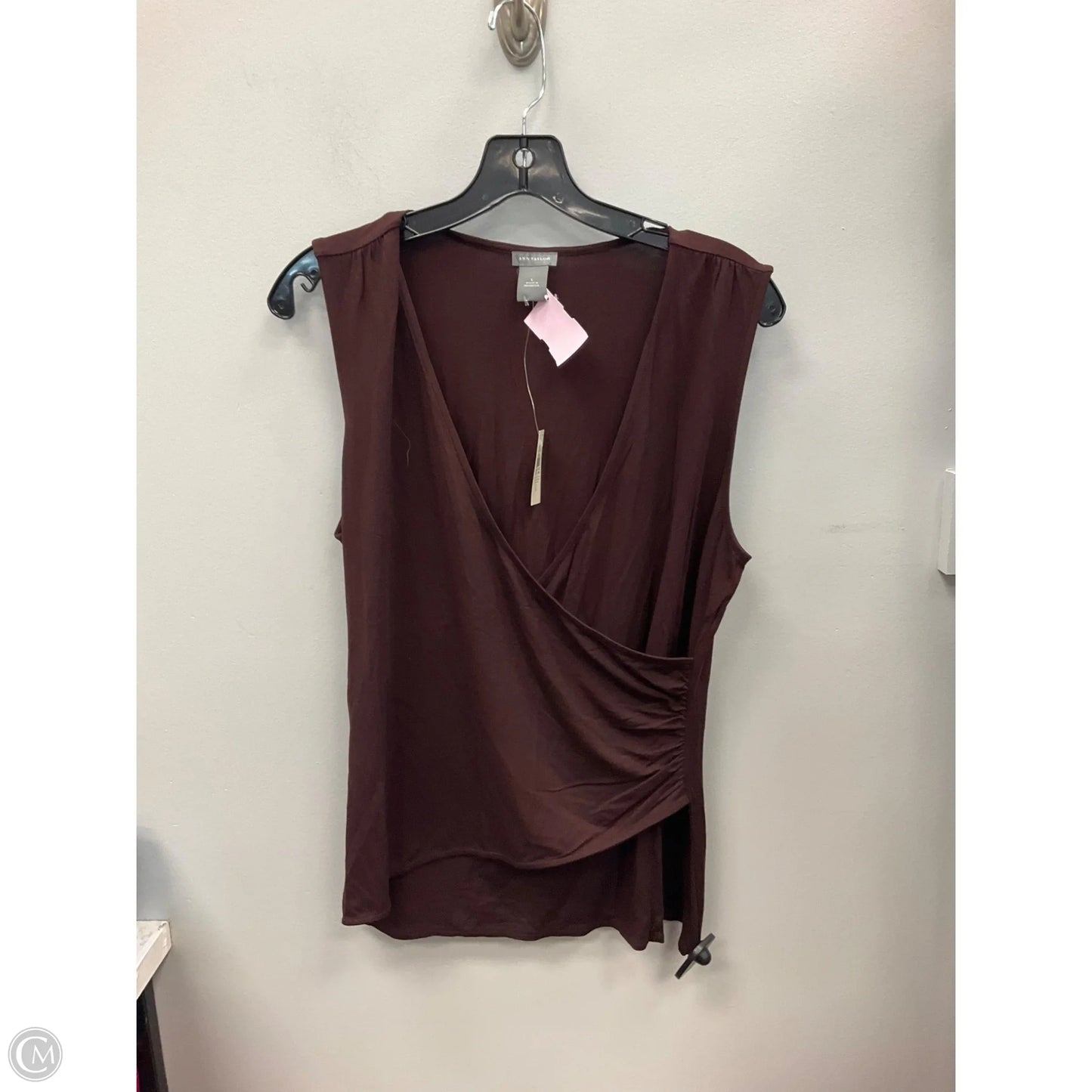 Top Sleeveless By Ann Taylor In Purple, Size: L