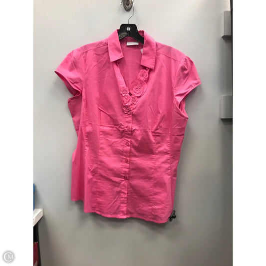 Top Sleeveless By New York And Co In Pink, Size: L