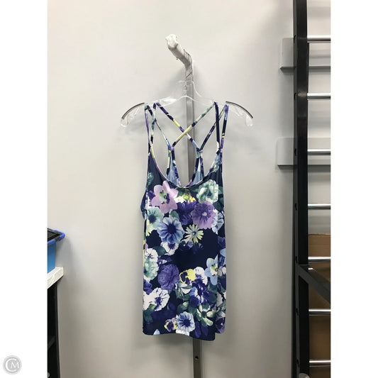 Athletic Tank Top By Old Navy In Floral Print, Size: Xl