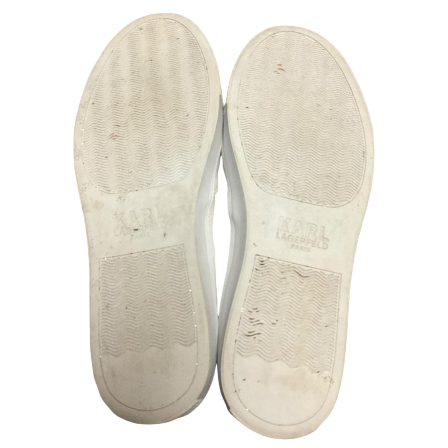 Shoes Flats By Karl Lagerfeld In White, Size: 8