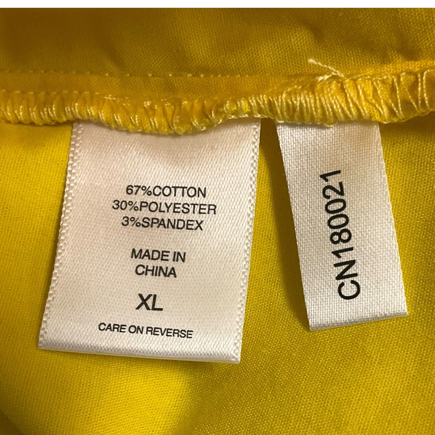Yellow Top Long Sleeve New York And Co, Size Xl