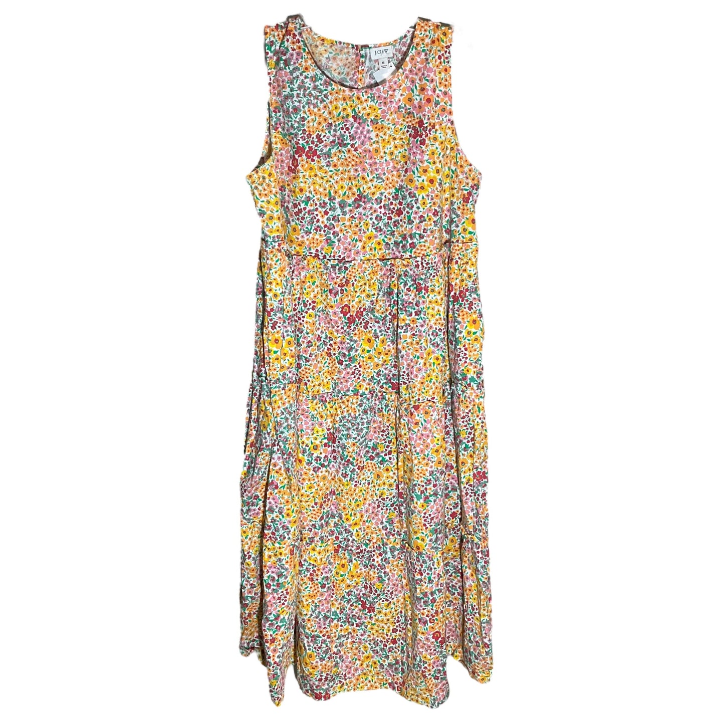 Floral Print Dress Casual Maxi J. Crew, Size 6