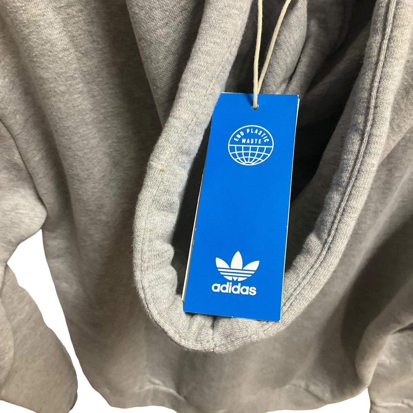 Sweatshirt Hoodie By Adidas In Grey, Size: S