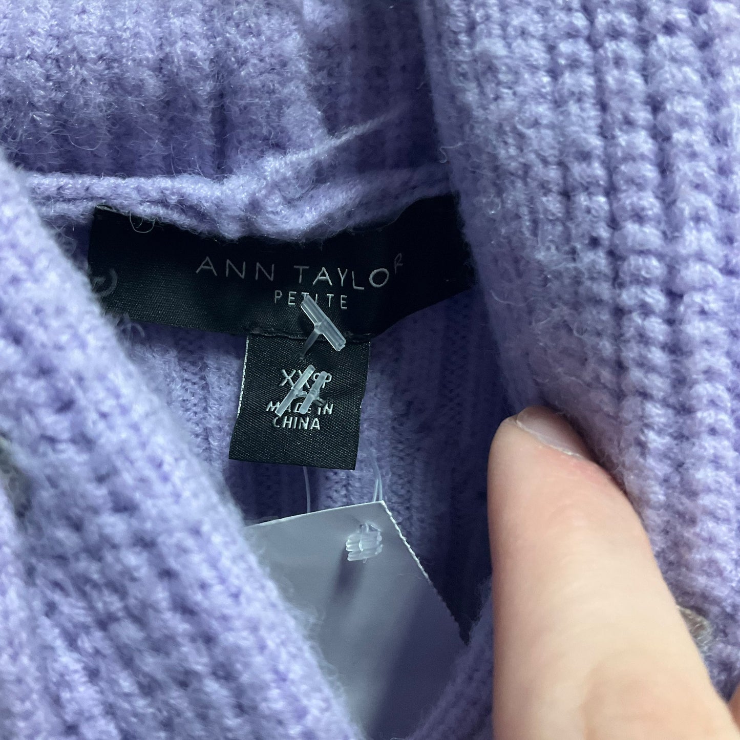 Sweater By Ann Taylor In Purple, Size: Petite Xxs