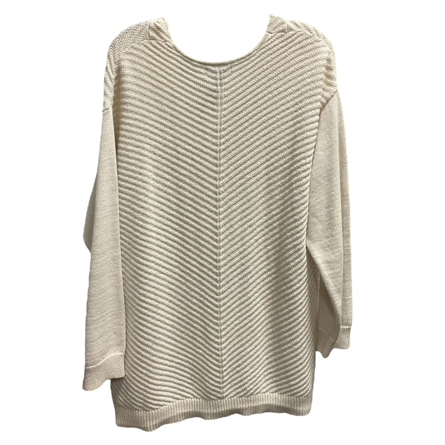 Sweater By Chaps In Cream, Size: 2x