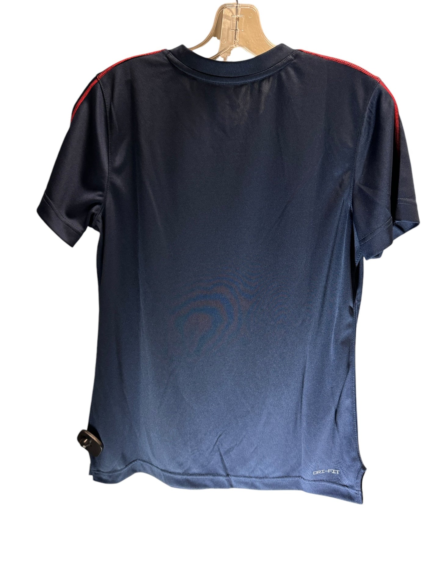 Athletic Top Short Sleeve By Nike Apparel In Navy, Size: S