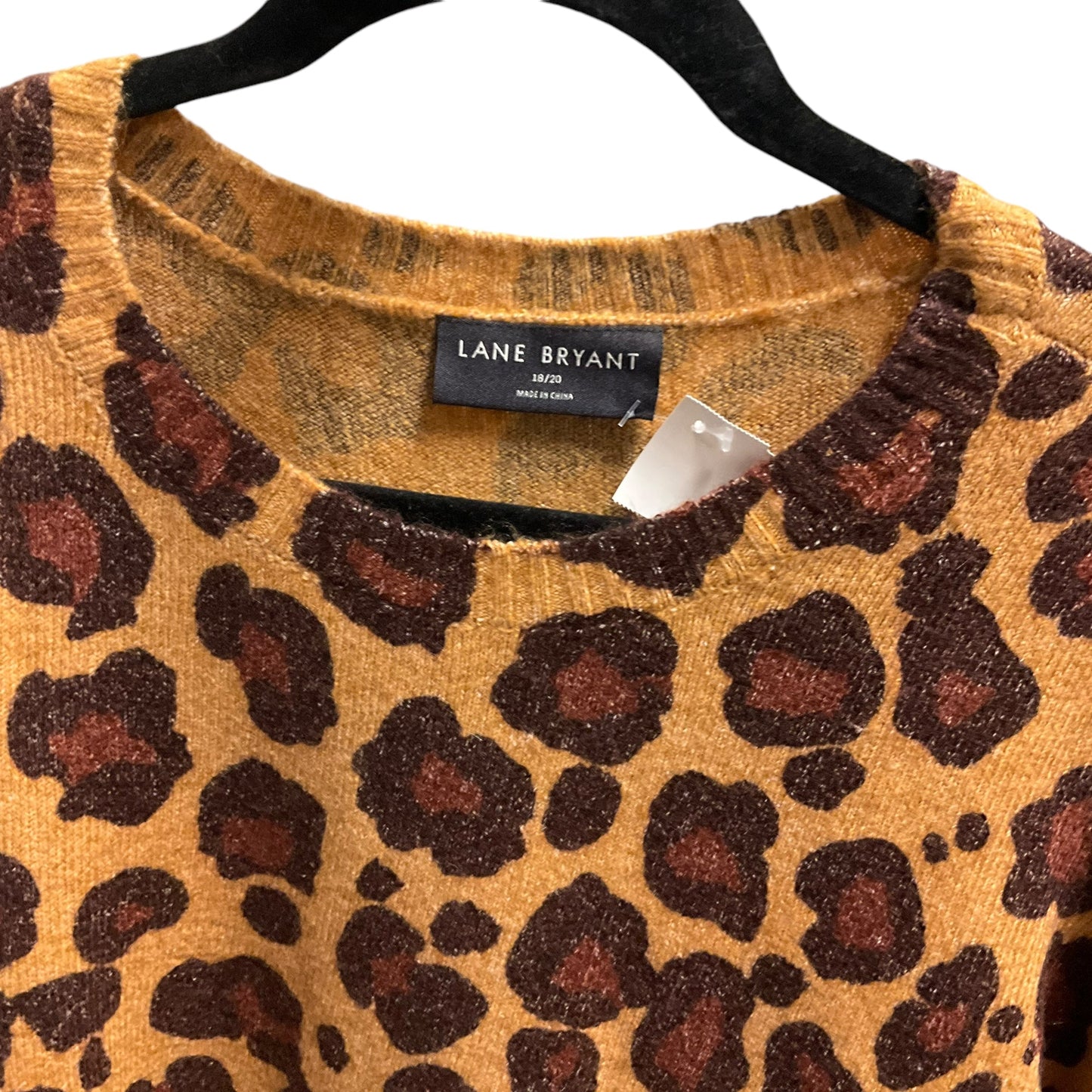 Sweater By Lane Bryant In Animal Print, Size: 18