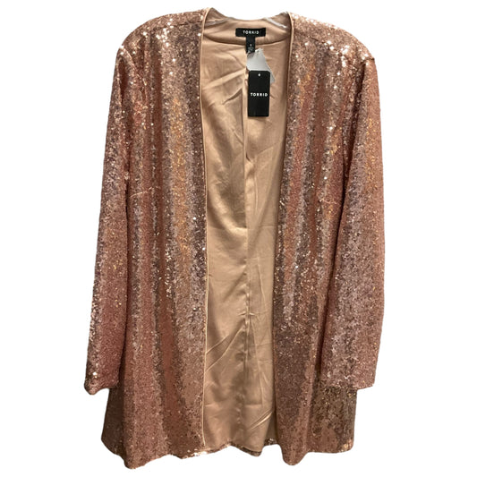 Blazer By Torrid In Gold, Size: 1x