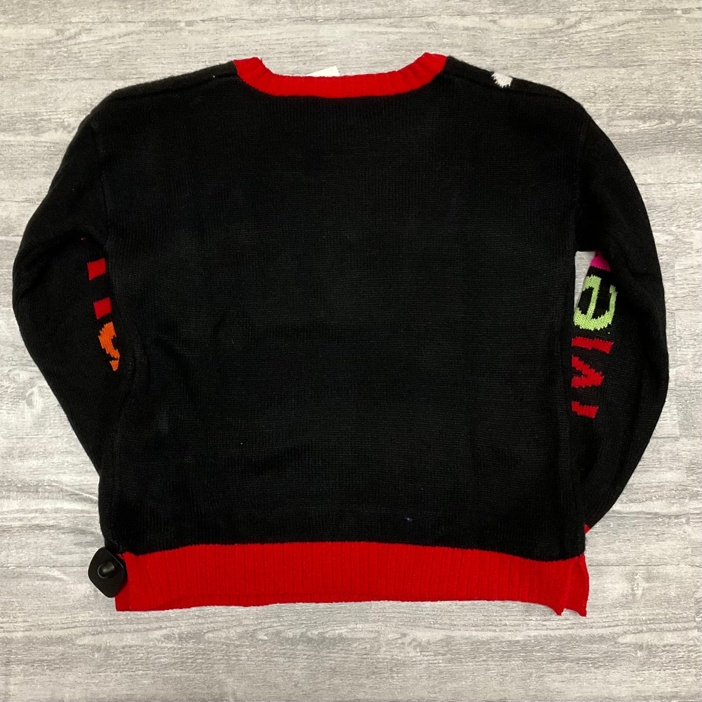 Sweater By Clothes Mentor In Black & Red, Size: S