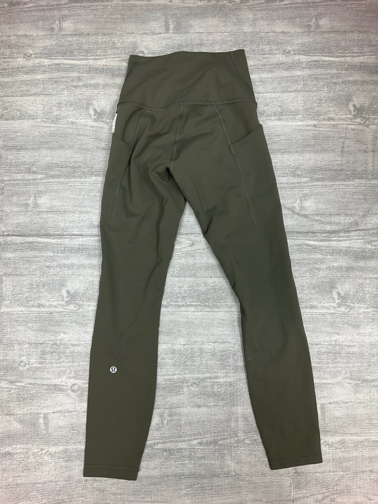 Athletic Leggings By Lululemon In Green, Size: 4