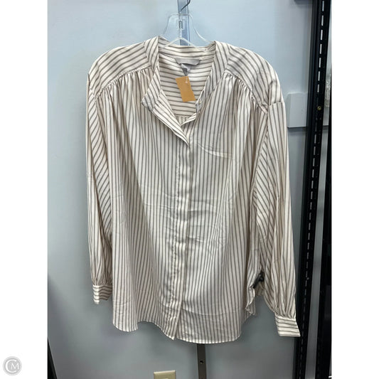Top Long Sleeve By H&m In Striped Pattern, Size: Xl