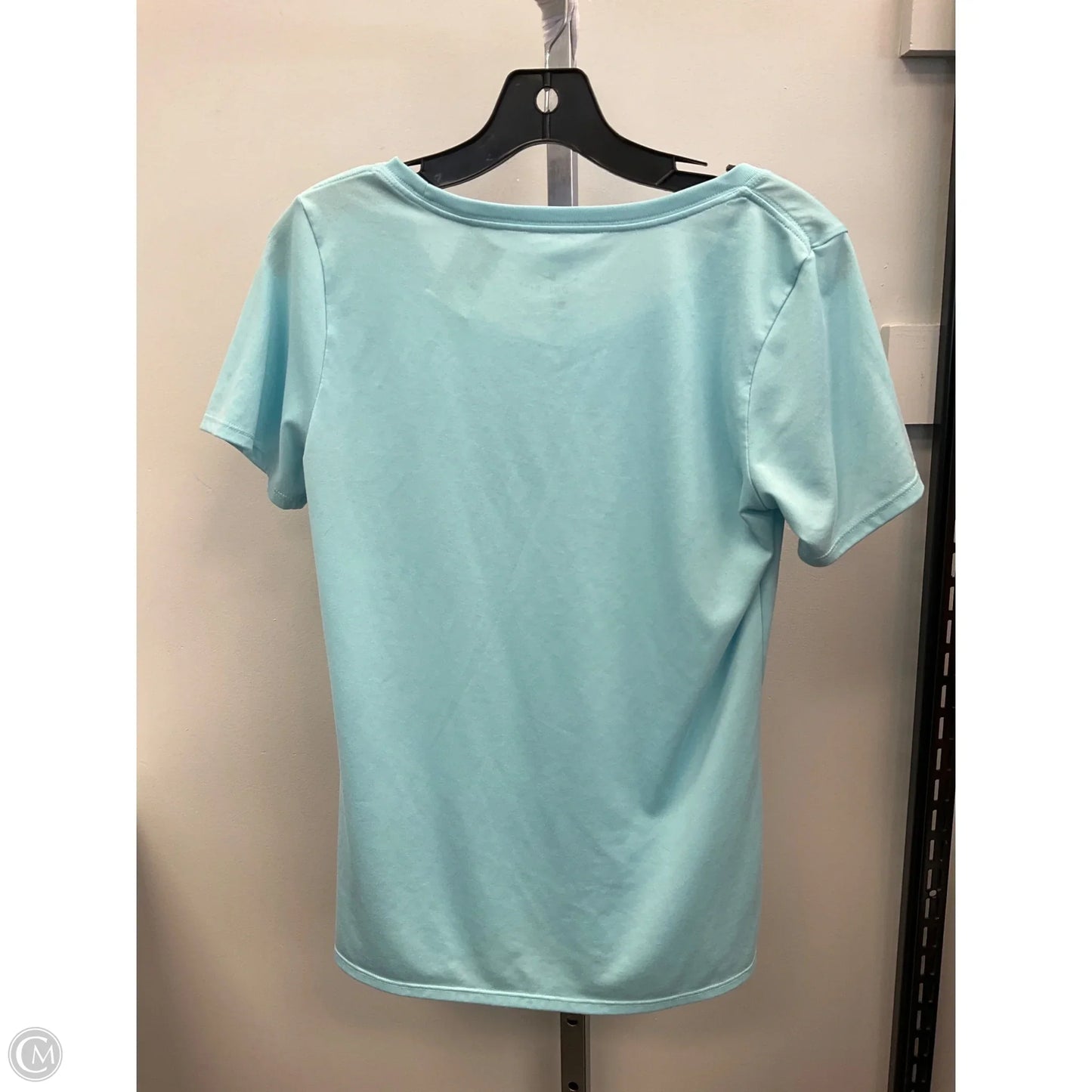 Athletic Top Short Sleeve By Nike In Blue, Size: S