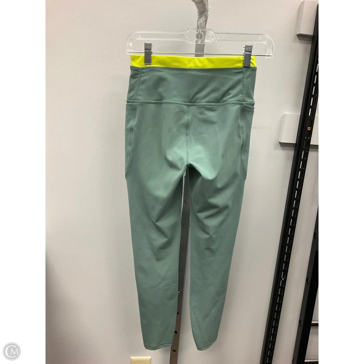 Athletic Leggings By Reebok In Green, Size: Xs