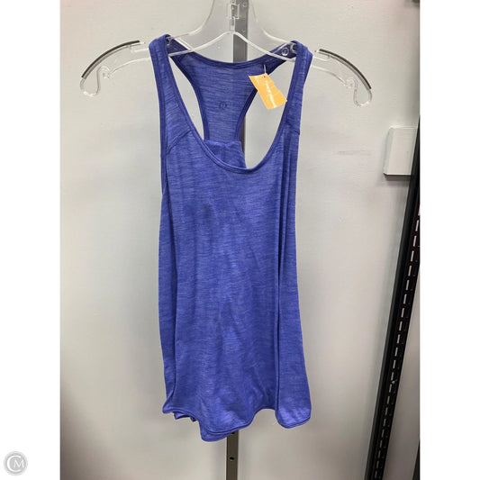 Athletic Tank Top By Lululemon In Blue, Size: S