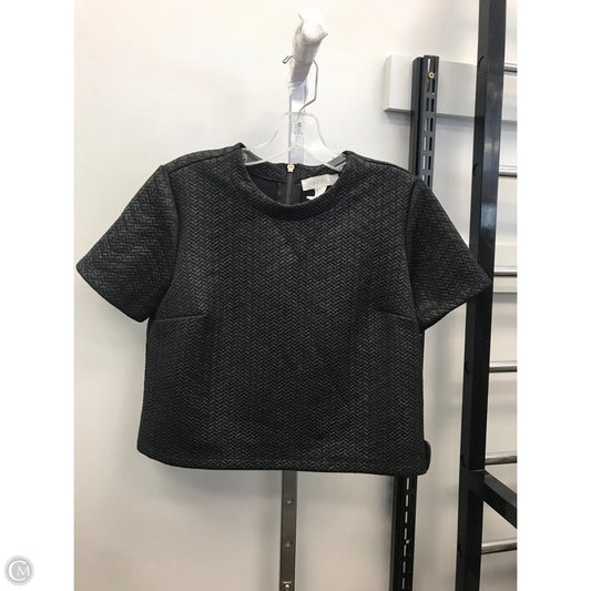 Top Short Sleeve By Forever 21 In Black, Size: S