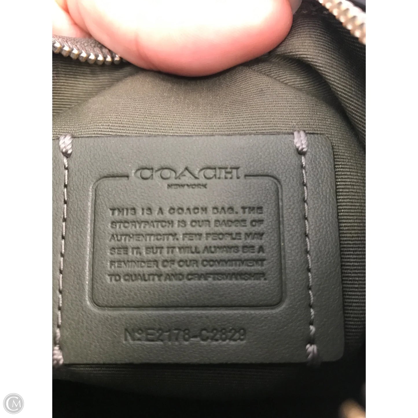 Handbag Designer By Coach, Size: Small